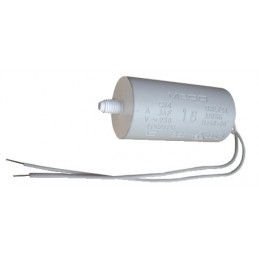 Condensatore di rifasamento per lampade terminali a filo 30uf/250V