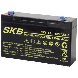 Batteria al piombo 6V 12AH SKB ricaricabile