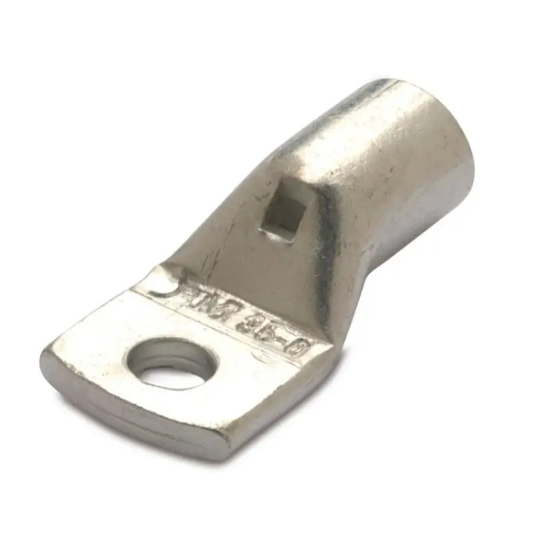 Terminale in rame nudo sezione 25 mmq foro 12mm Terminale in rame nudo sezione 25 mmq foro 12mm