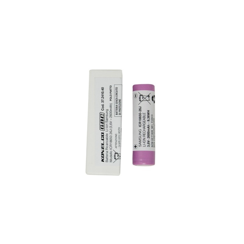 Batteria ricaricabile SAMSUNG ICR18650-26J Li-ion 2600 mAh