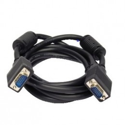 Cavo monitor 15 Pin VGA-SVGA Maschio - Maschio 3 metri Ferrite