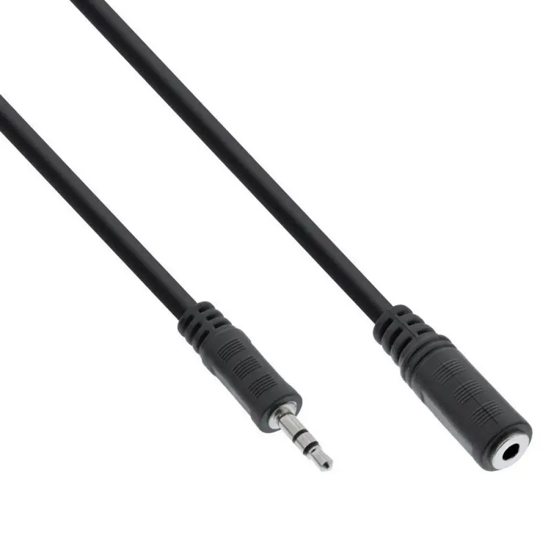 Cavo stereo Maschio femmina Jack 3,5mm 1,5 metri colore nero Cavo stereo Maschio femmina Jack 3,5mm 1,5 metri colore nero