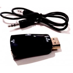 Micro convertitore HDMI - VGA con cavo audio