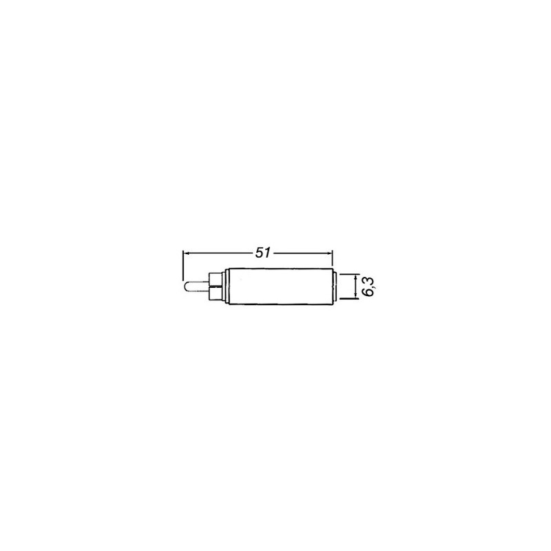 Adattatore da spina RCA a presa 6,3mm stereo