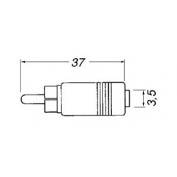 Adattatore da spina RCA a presa 3,5mm mono