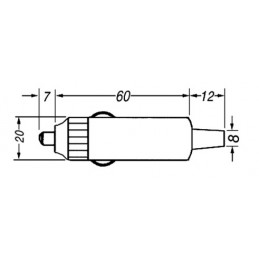 Spinotto alimentazione per accendino auto