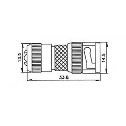 Spina BNC schermata universale 3,6-7,2mm