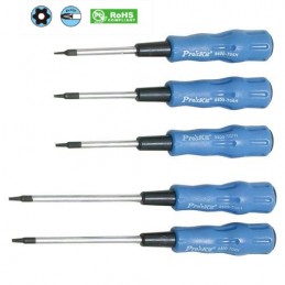 Set 5 pezzi giraviti Torx con foro SW-2125H