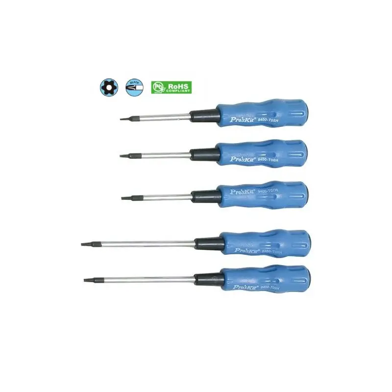 Set 5 pezzi giraviti Torx con foro SW-2125H Set 5 pezzi giraviti Torx con foro SW-2125H
