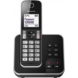 Telefono cordless Panasonic KX-TGD320 nero con segreteria