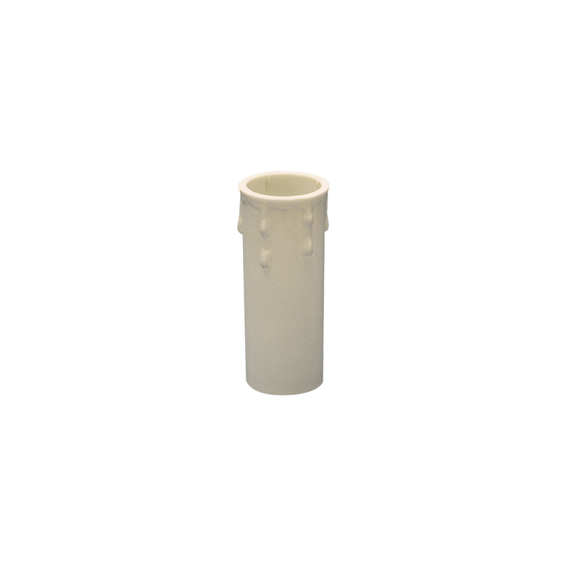 Finta candela bianca H65 per portalampada E14