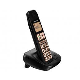 Telefono cordless Panasonic KX-TGE110 Nero