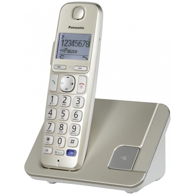 Telefono cordless Panasonic KX-TGE210JTN Champagne