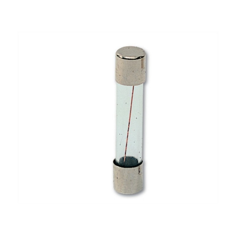 Fusibile in vetro cilindrico  misura 6,3x32 mm 6,3 A