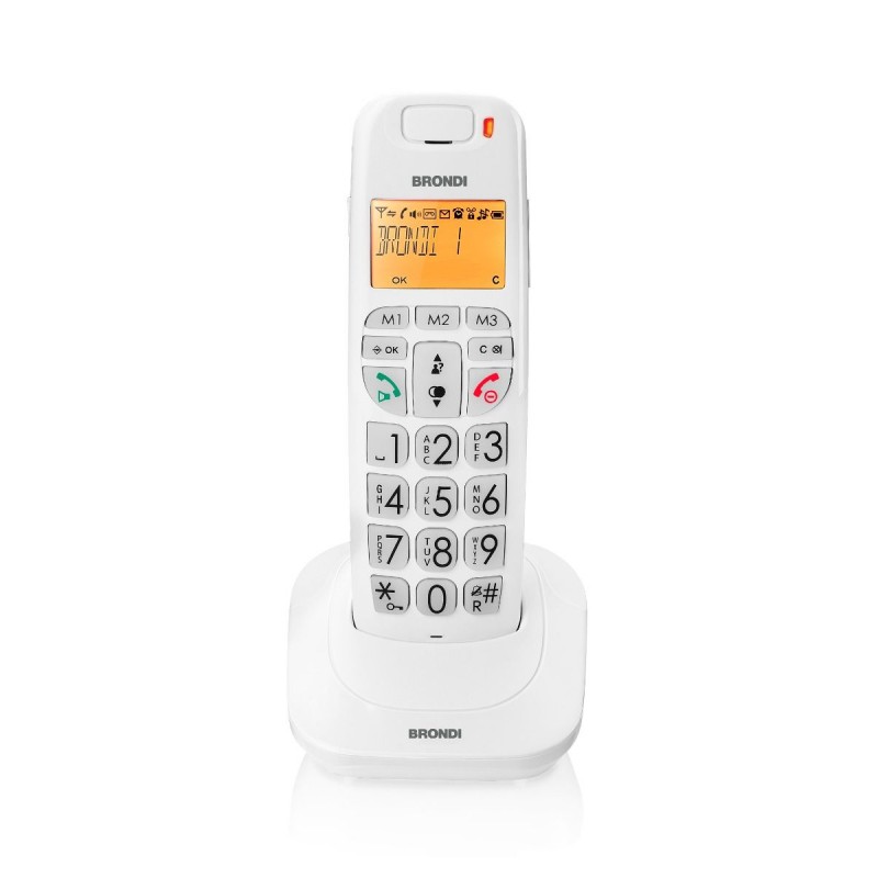 Telefono cordless Bravo Bright Brondi Bianco