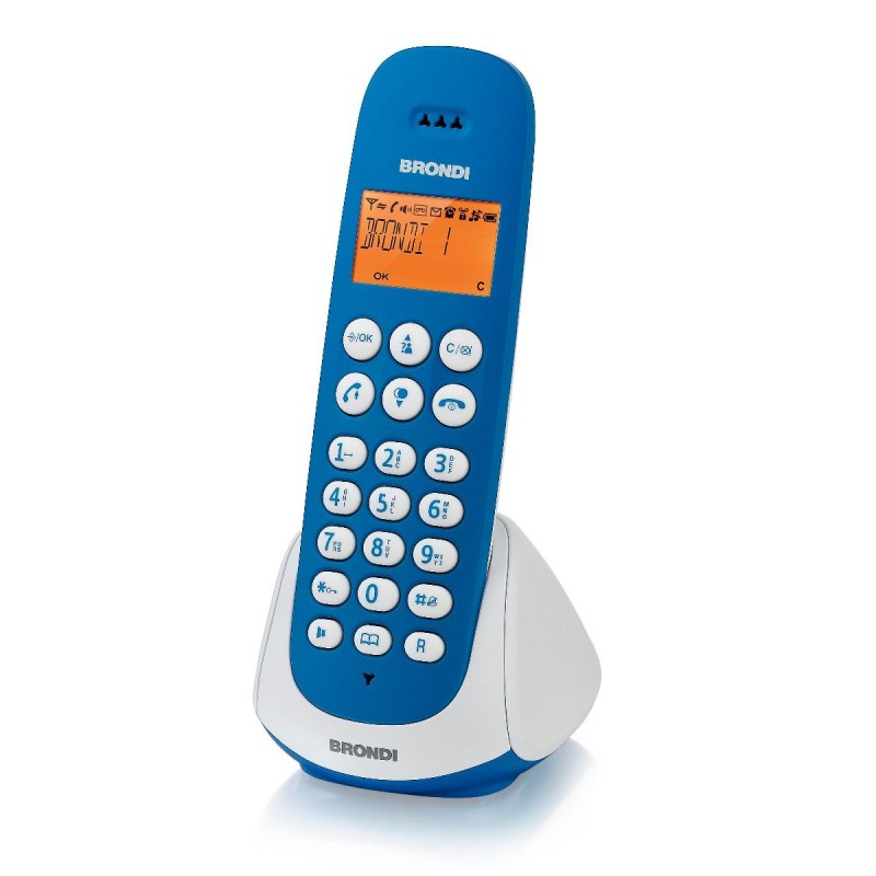 Telefono cordless Adara Brondi BiancoAzzurro