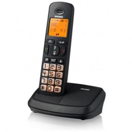 Telefono cordless Bravo Rich Brondi Nero