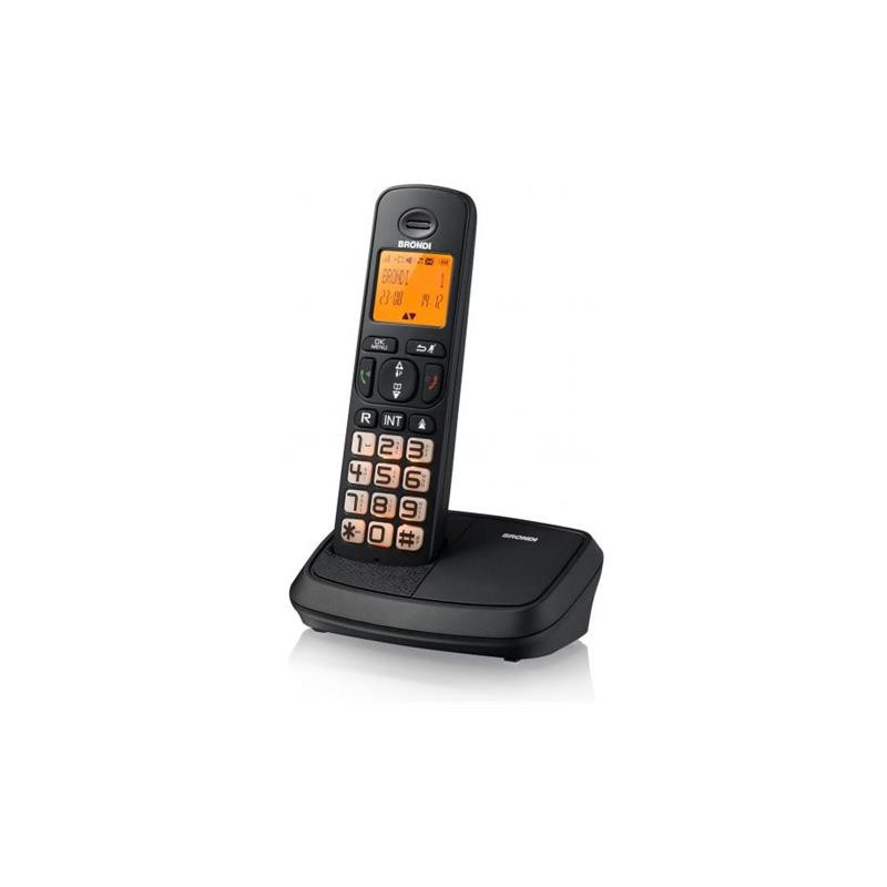 Telefono cordless Bravo Rich Brondi Nero