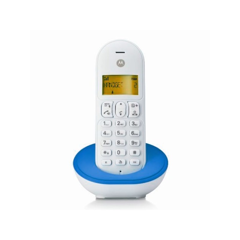 Telefono Digital Cordless Motorola T101 BiancoBlu