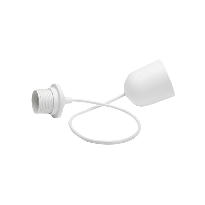 Portalampada pendel E 27 cm 60 Bianco Portalampada pendel E 27 cm 60 Bianco