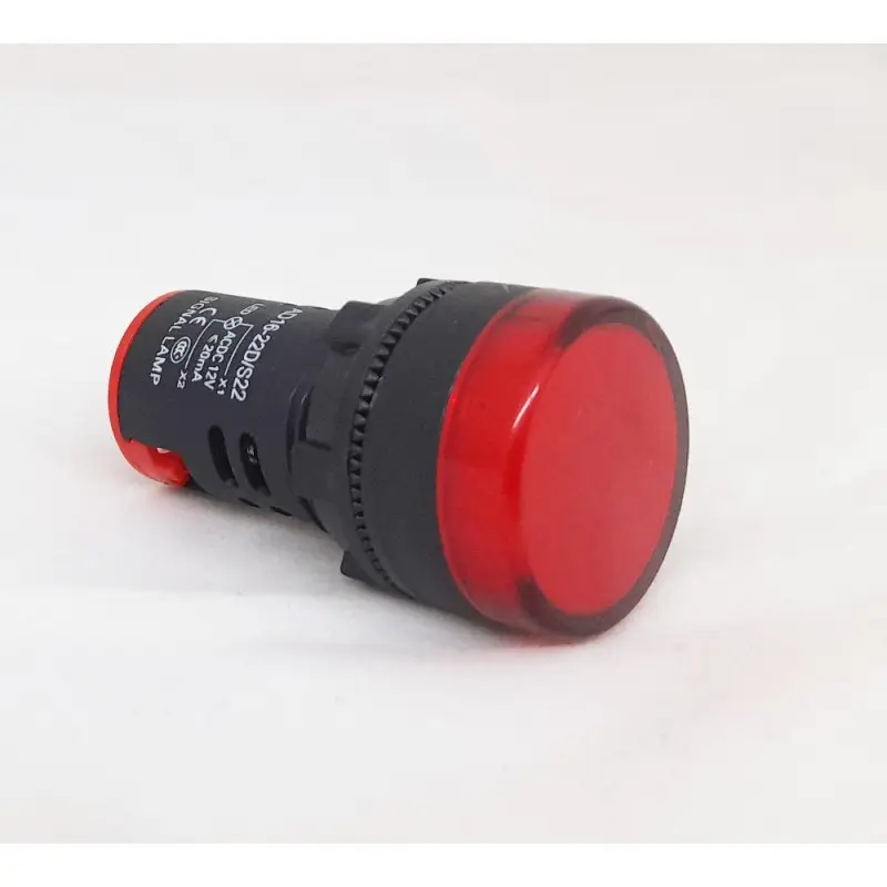Spia da pannello in plastica 12V rossa morsetti a vite 16MM Spia da pannello in plastica 12V rossa morsetti a vite 16MM