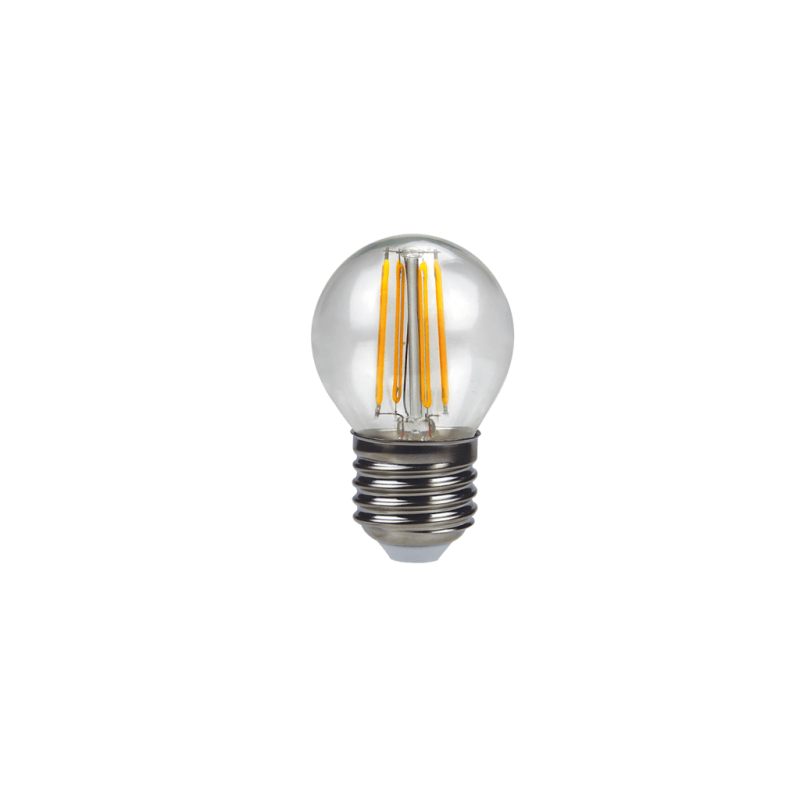 Lampadina Sfera a filamento Led 4W effetto vintage Luce Calda Lampo