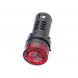 Segnalatore luminoso rosso acustico 220V