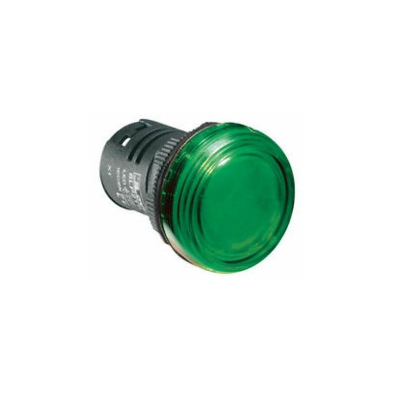 Segnalatore luminoso verde plastico al neon 220V