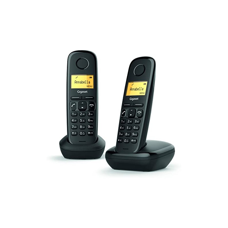 Telefono cordless Duo Dect A170 colore nero Gigaset Siemens