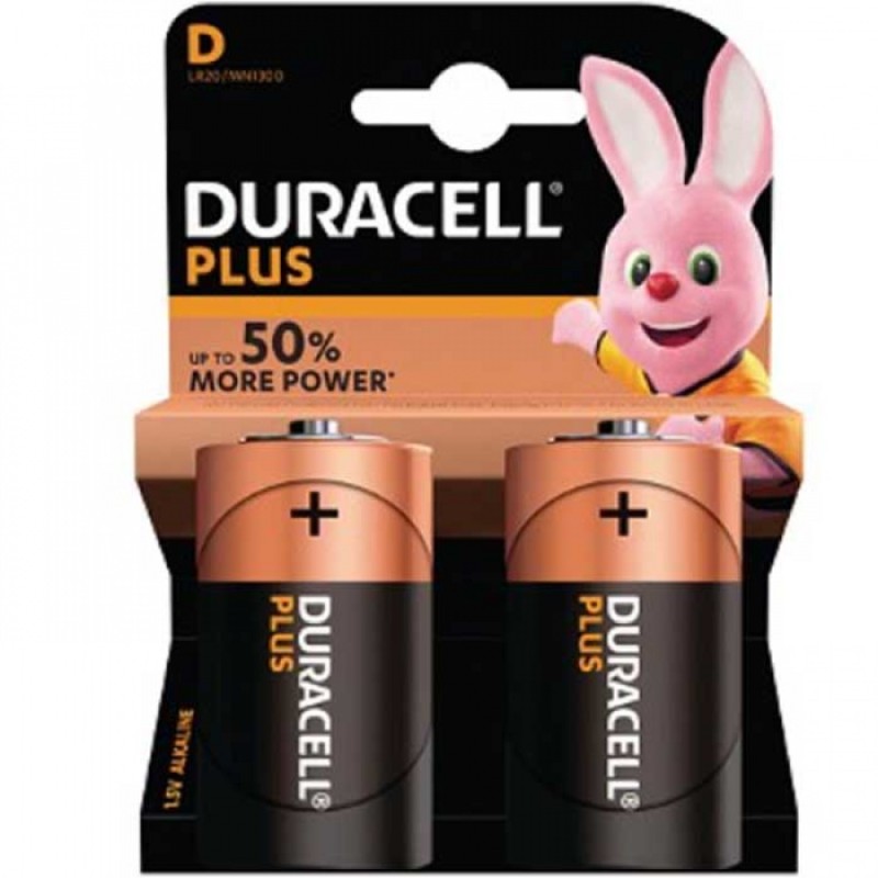 Batteria Alkalina Torcia Blister due pezzi MN1300 Duracell Plus