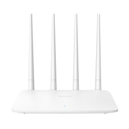 Router wireless con 4 porte switch colore bianco N300 Tenda - F6