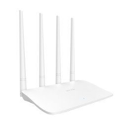 Router wireless con 4 porte switch colore bianco N300 Tenda - F6 lato