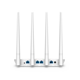 Router wireless con 4 porte switch colore bianco N300 Tenda - F6 retro