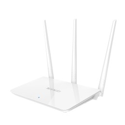 Router wireless a 4 porte colore bianco N300 Tenda - F3 lato