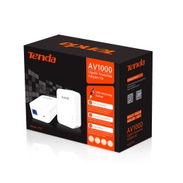 Kit powerline Gigabit AV1000 colore bianco Tenda - PH3 scatola