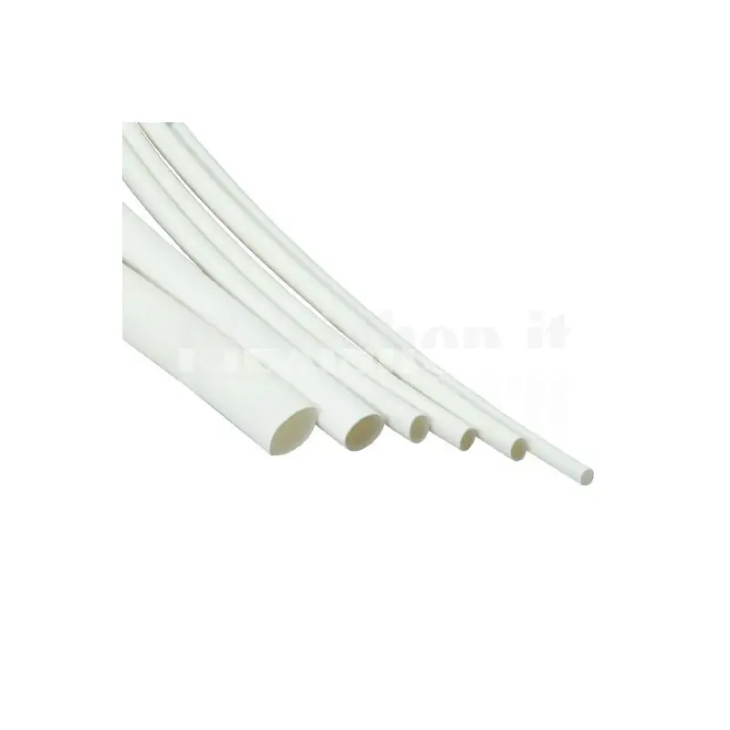 Guaina Termostringente colore bianco diametro 4,8 lunghezza 1 metro Guaina Termostringente colore bianco diametro 4,8 lunghezza 1 metro