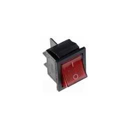 Interruttore a bilanciere luminoso colore rosso 230V