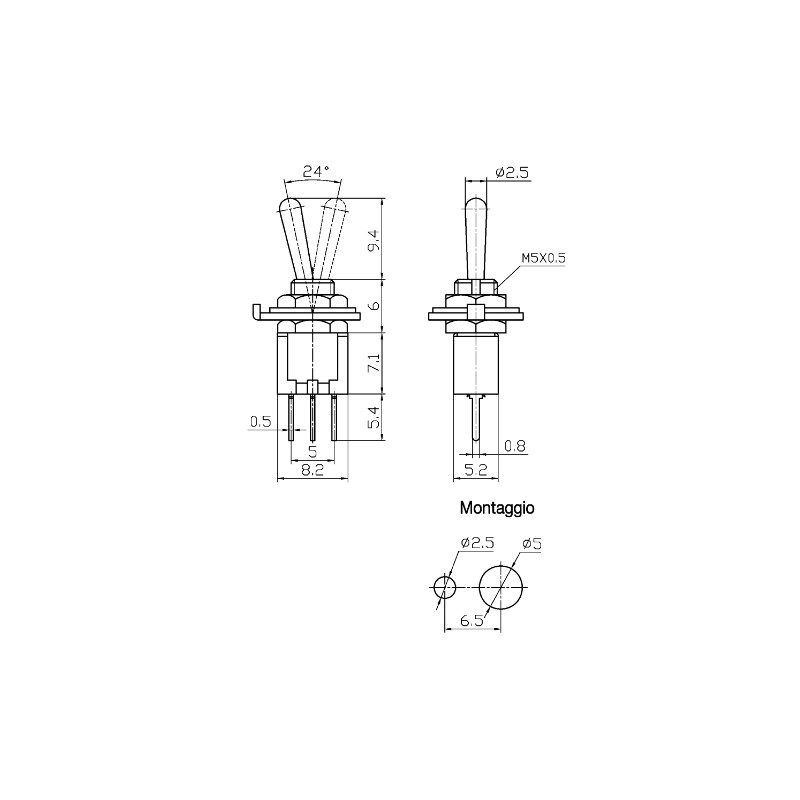 Deviatore Unipolare 3 Poli Con Autoritorno 35A - Per Auto, Trapani, Tapparelle E Serrande 12V/250V - Foto 8