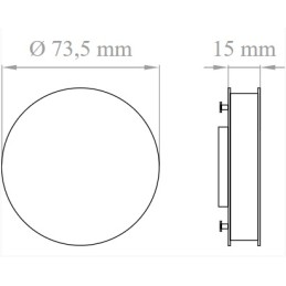 Lampada compatta a led 7W GX53 3000°k Bianco Caldo Lampo misure