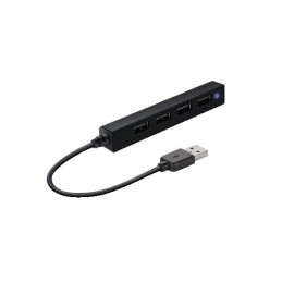 Slim HUB USB 2.0 a 4 porte passivo Nero Speedlink