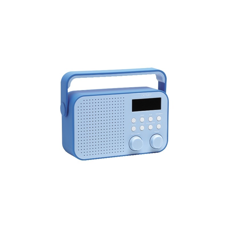 Radio Portatile Digitale FM Display LCD 2,8 colore Blu DAB-39 DENVER
