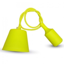 Coppetta per Lampade a Sospensione E27 colore Giallo 1mt LAMPO