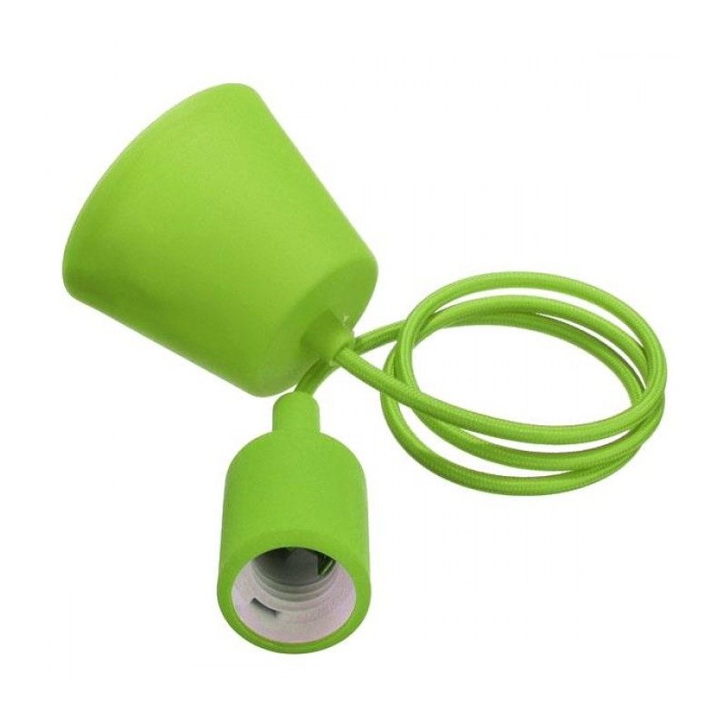 Coppetta per Lampade a Sospensione E27 colore Verde 1mt LAMPO