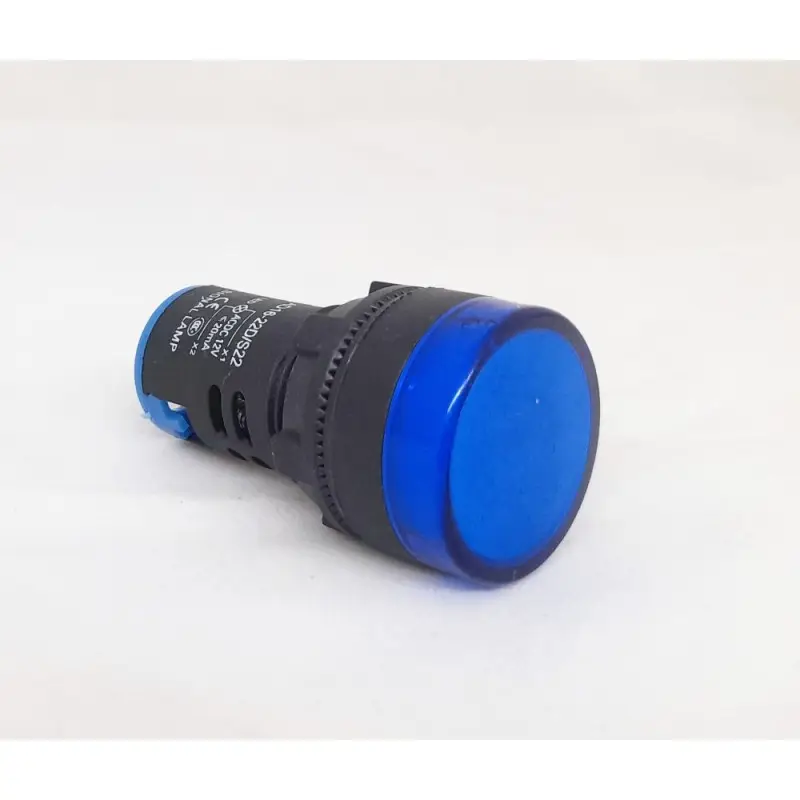 Segnalatore da pannello in plastica 220V blu morsetti a vite 22 MM Segnalatore da pannello in plastica 220V blu morsetti a vite 22 MM