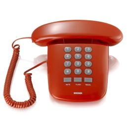 Telefono Fisso con Filo colore Rosso - Sole BRONDI