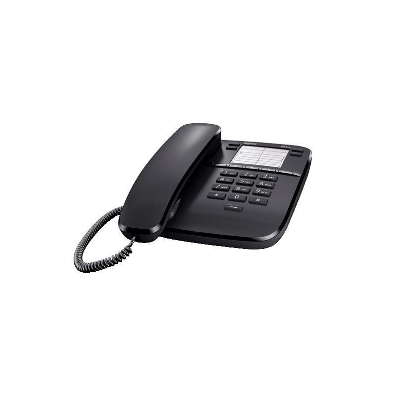 Telefono Fisso a Filo DA310 quattro tasti di chiamata diretta colore nero GIGASET SIEMENS