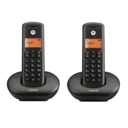 Telefono cordless Duo E202 con Blocco Chiamate colore Nero MOTOROLA