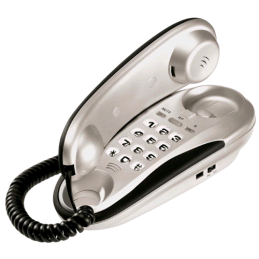 Telefono Fisso colore Bianco e Grigio Installabile a Parete Kenoby BRONDI