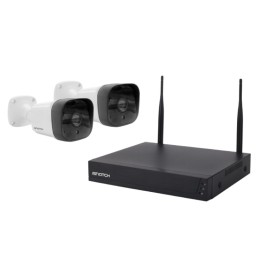 Kit videosorveglianza Wi Fi NVR Smart Wireless 2 Telecamere Isnatch