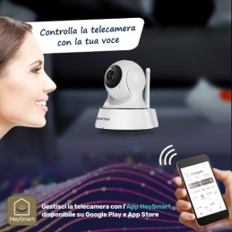 Telecamera IP WI-FI Motorizzata da Interni HD 720P con Audio Bidirezionale 3